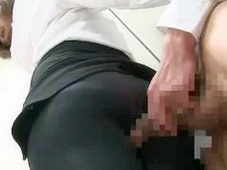 Horny milf in pantyhose blackmails for sex in the locker room in Tokyo (Sex, Tokyo, Pantyhose, Milf, Blackmail)