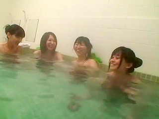 Japanese Schoolgirls get wet and wild in Public Shower for the ultimate XXX experience!